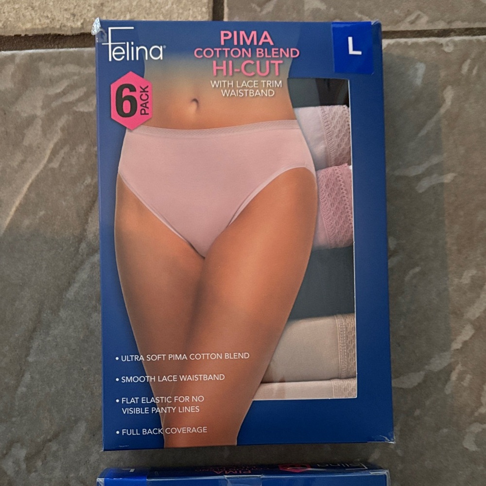 New lot 12 of Felina Pima cotton underwear women’s - Picture 2 of 4